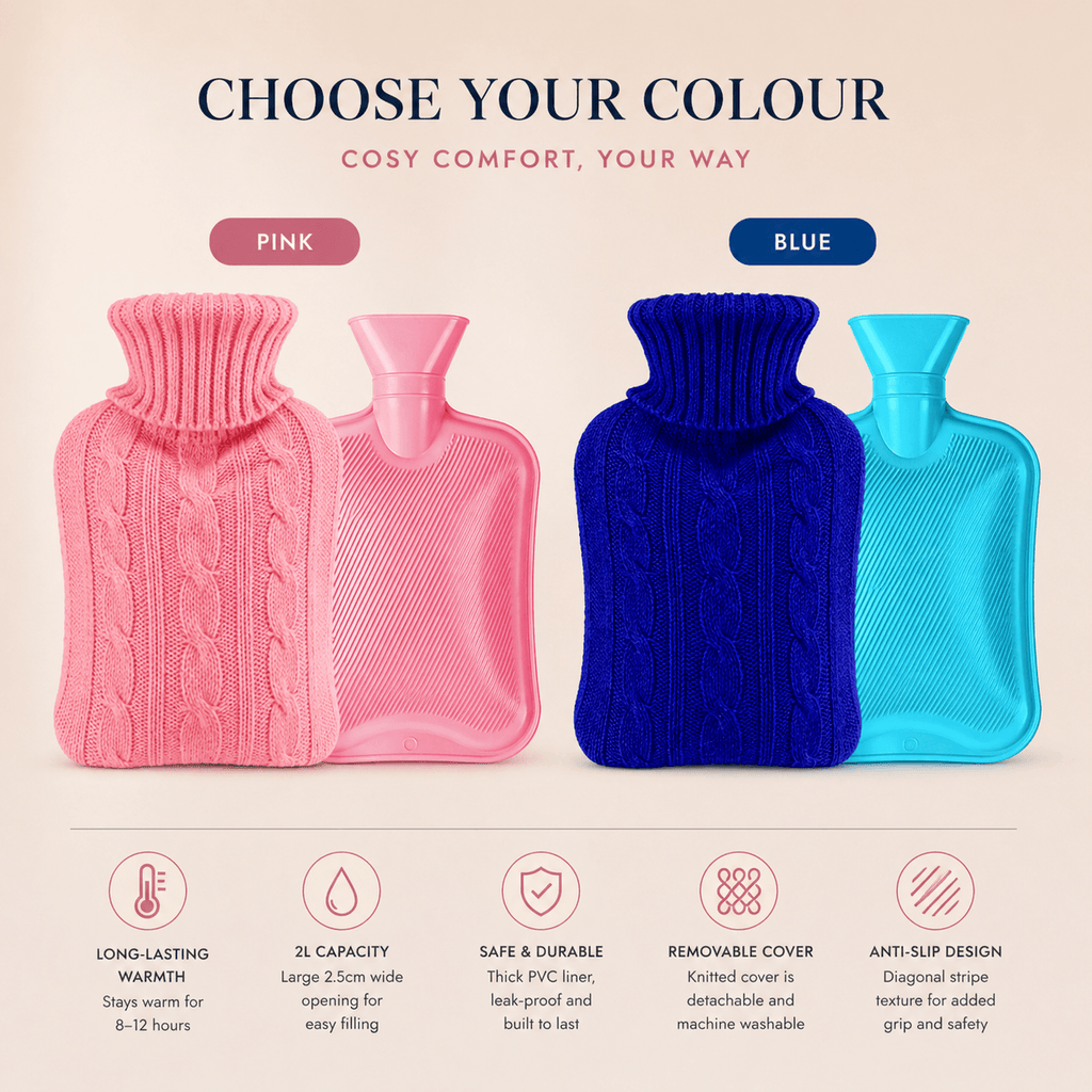 Cosy Purpose™ Hot Water Bottle & Cover