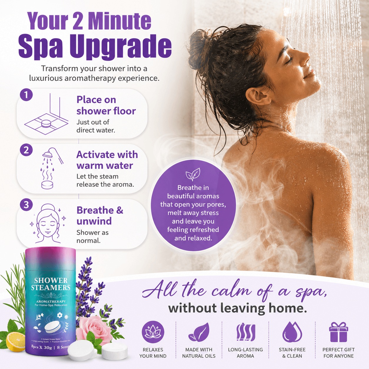 Cosy Purpose™ Shower Steamers